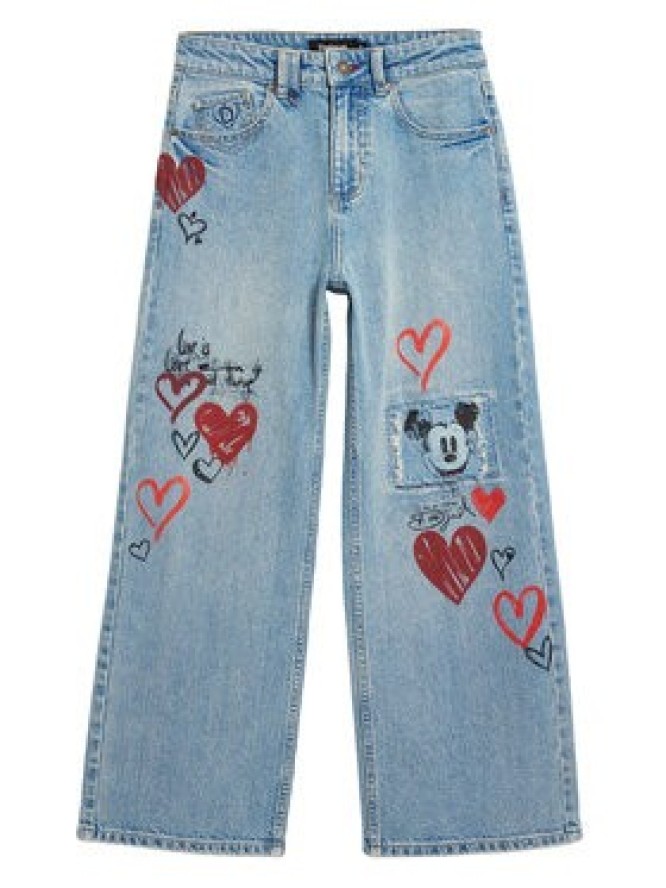 Desigual Jeansy Herry 26SWDD16 Niebieski Straight Fit