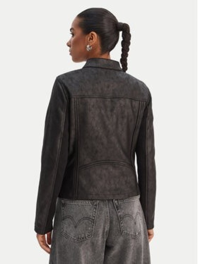 Desigual Kurtka przejściowa 26SWEW10 Czarny Regular Fit