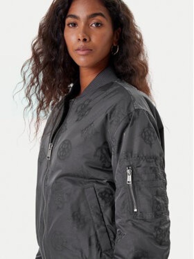 Guess Kurtka bomber W5YL08 WHDK2 Szary Regular Fit