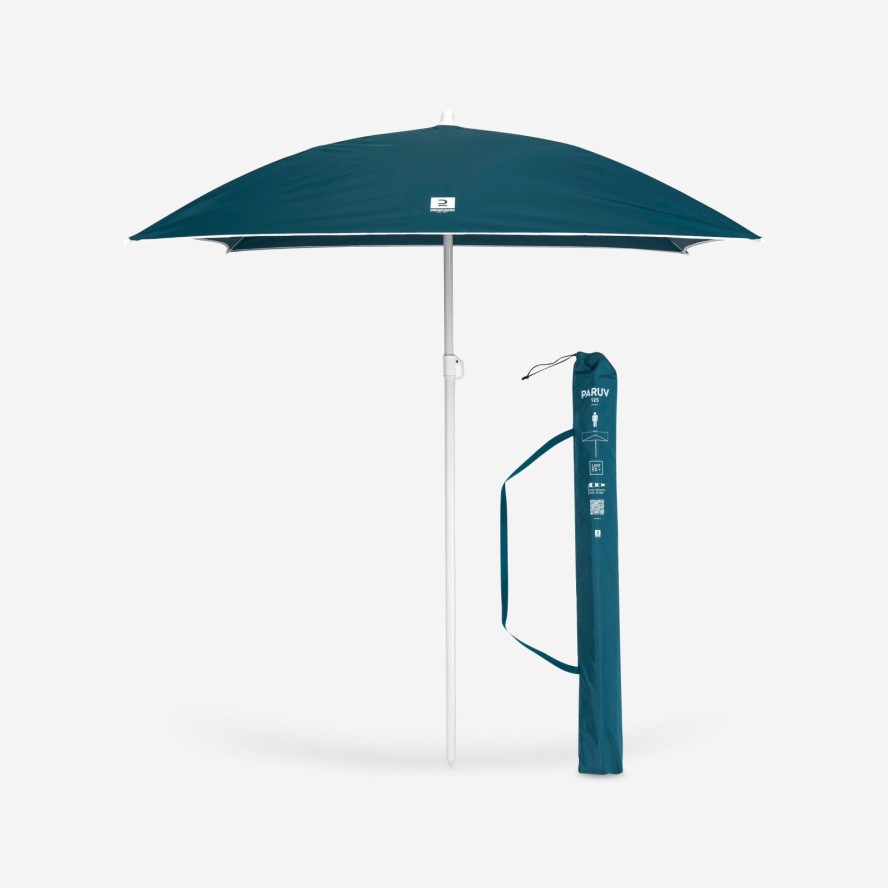 Parasol plażowy Decathlon Paruv 125 UPF50+ kwadratowy 1-osobowy