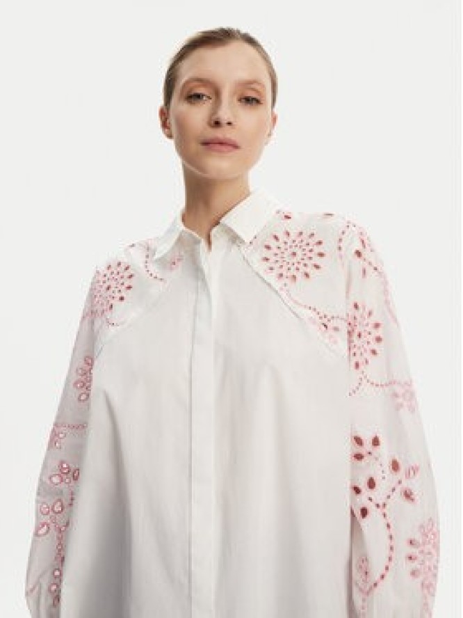 French Connection Koszula 72YBB Biały Relaxed Fit