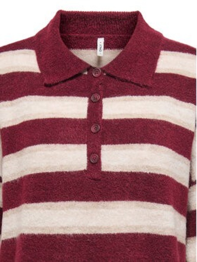 ONLY Sweter Talio 15358606 Bordowy Regular Fit