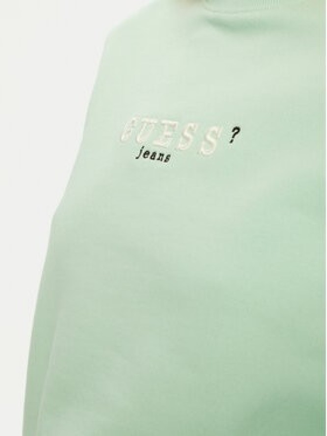 Guess Jeans Bluza W5RQ28 K68I4 Zielony Regular Fit