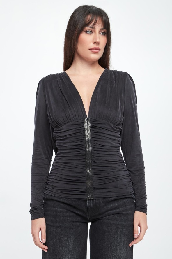 Bluzka damska z marszczeniami ELISABETTA FRANCHI