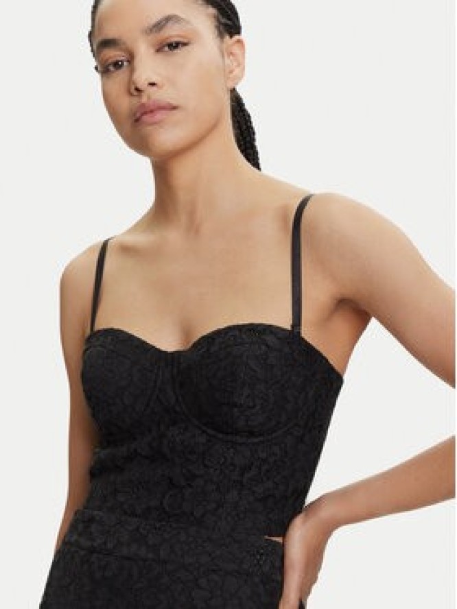 Guess Top W5YH42 WHD00 Czarny Regular Fit