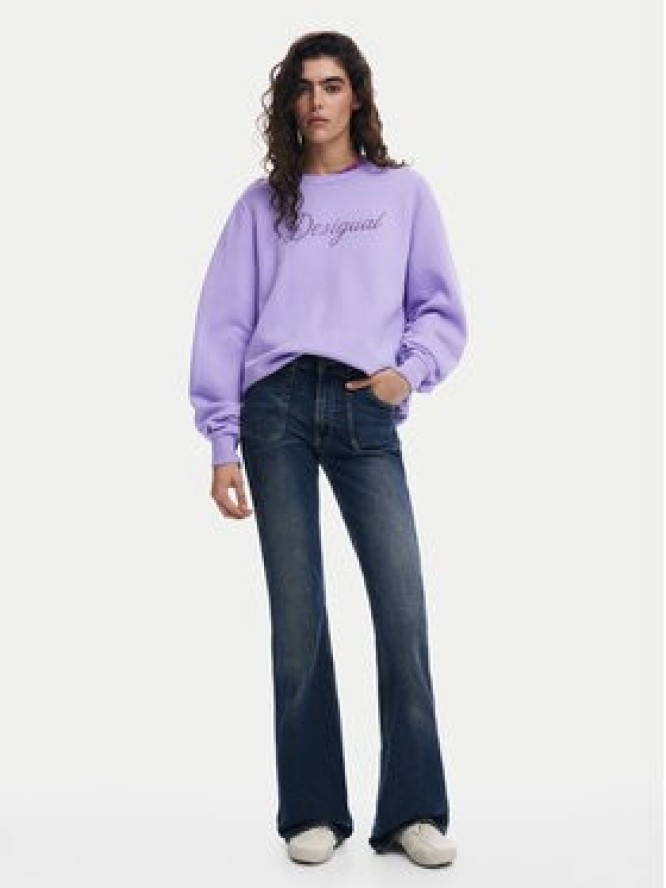 Desigual Bluza 25SWSK16 Fioletowy Regular Fit