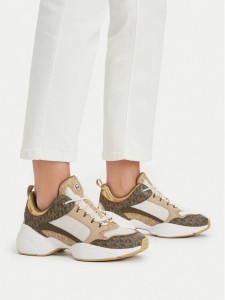 MICHAEL Michael Kors Sneakersy Bowie 43T6BWFS2B Brązowy