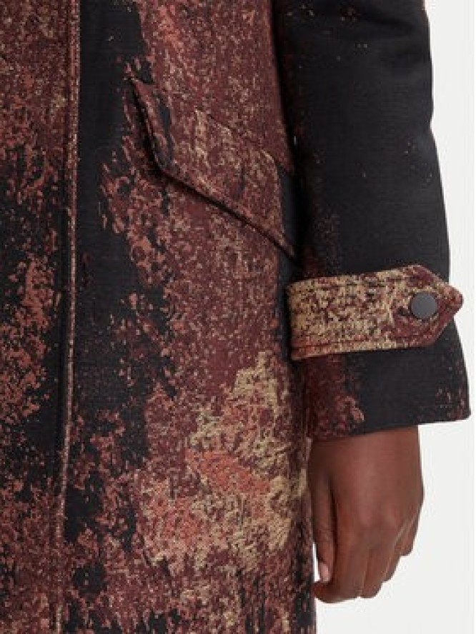 Desigual Płaszcz przejściowy Brushed Lacroix 25WWEW05 Brązowy Loose Fit