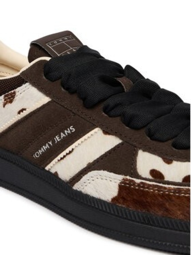 Tommy Jeans Sneakersy The Greenwich Edge Calf Hair EN0EN03007 Brązowy