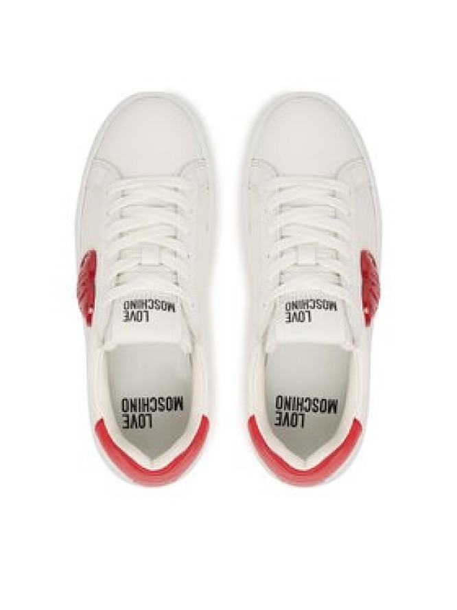 LOVE MOSCHINO Sneakersy JA15235G1PIAQ10A Biały