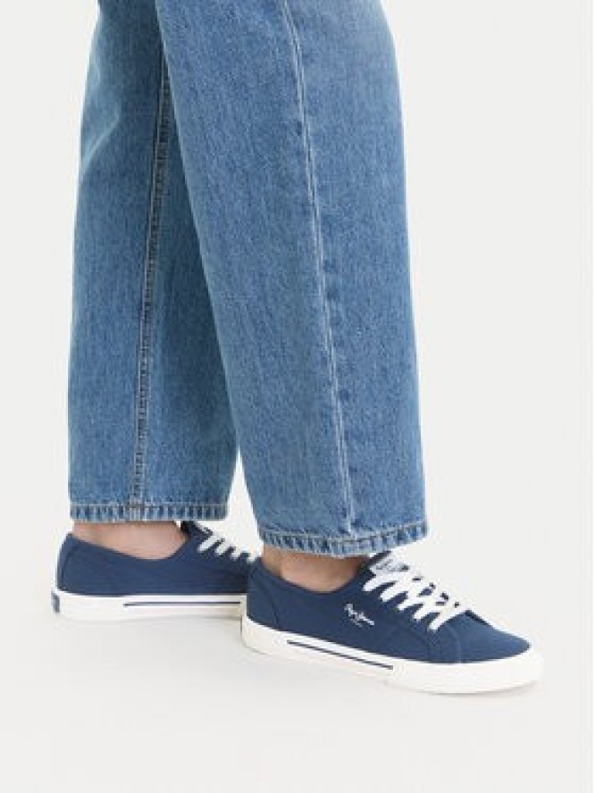 Pepe Jeans Tenisówki Brady Basic W PLS31287 Niebieski
