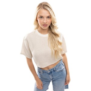 Damski tkany top Siroko IBZ Sunbeds Off White