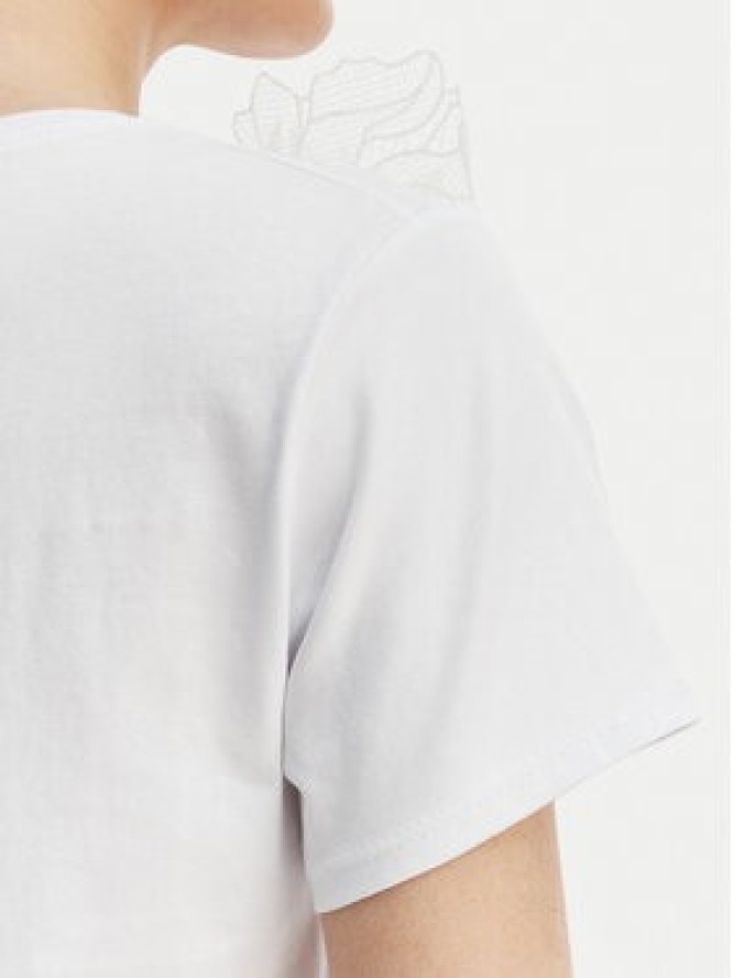 Rinascimento T-Shirt CFC0128080003 Biały Regular Fit