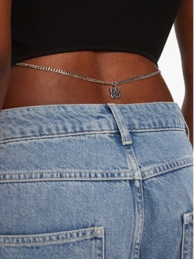 HUGO Bluzka Slevetta 50538232 Czarny Slim Fit