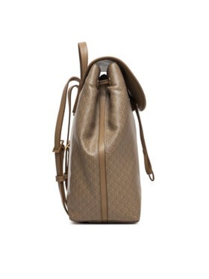 Calvin Klein Plecak Emblem Aop Flap Backpack LV04F3271G Beżowy