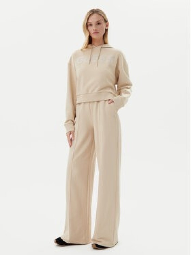 Guess Spodnie dresowe V5GB07 KCRP0 Beżowy Regular Fit