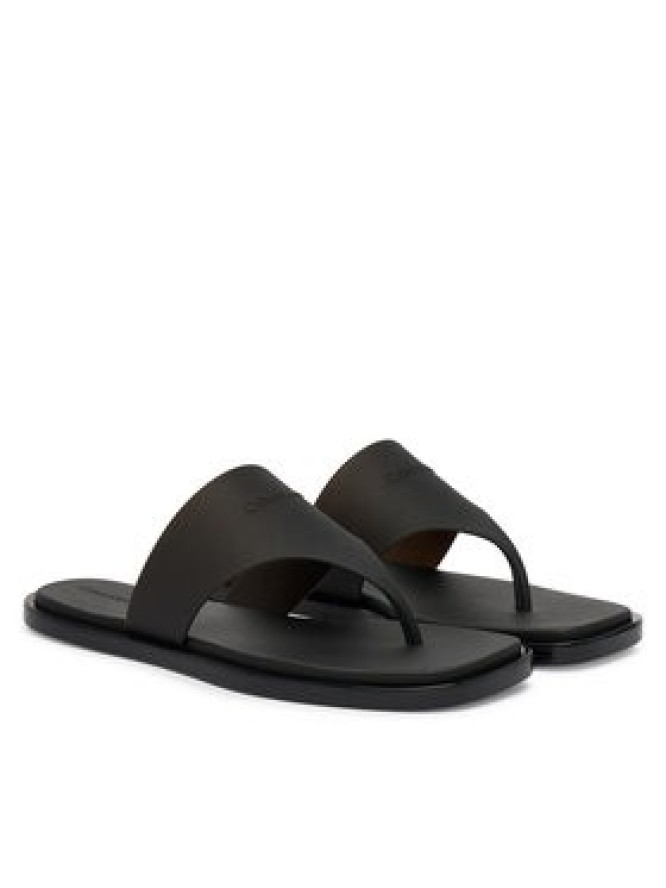 Calvin Klein Japonki Jelly Sandal Thong Mat Tran Tpu HW0HW02964 Czarny
