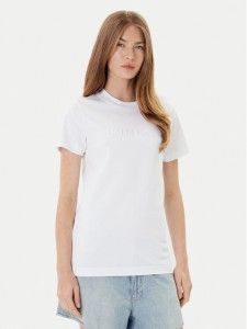 PINKO T-Shirt Start 101752 A2RD Biały Regular Fit