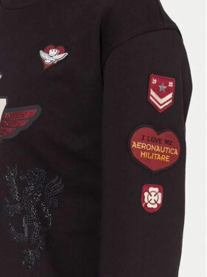 Aeronautica Militare T-Shirt 242FE1970DF567 Czarny Regular Fit