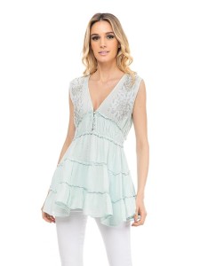 Tantra Bluzka w kolorze niebieskim rozmiar: M