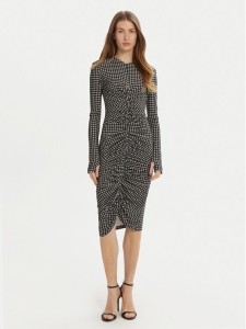 NORMA KAMALI Sukienka codzienna KK3243PLD25657 Szary Slim Fit