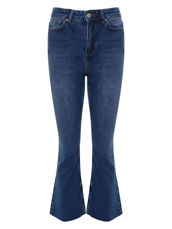 trendyol Dżinsy - Flare fit - w kolorze niebieskim rozmiar: 34