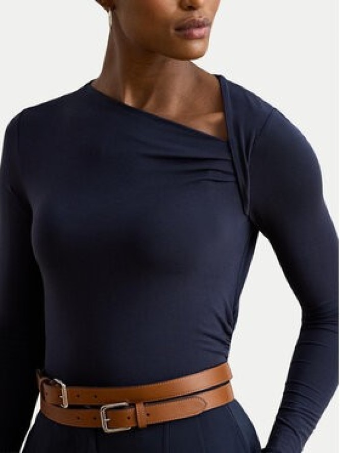 LAUREN RALPH LAUREN Bluzka 200980153001 Granatowy Slim Fit