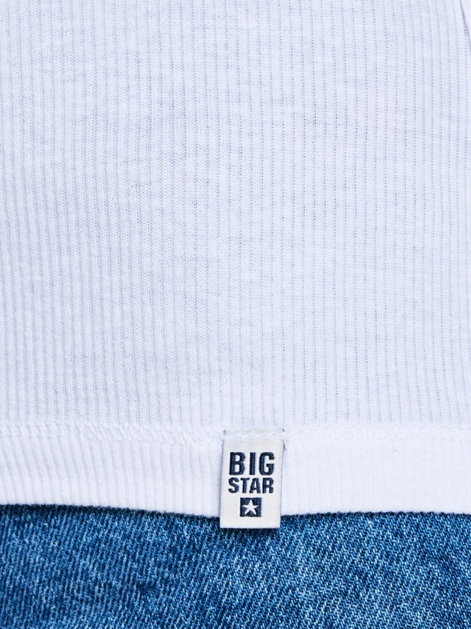 Koszulka damska na ramiączkach biała Alena 101