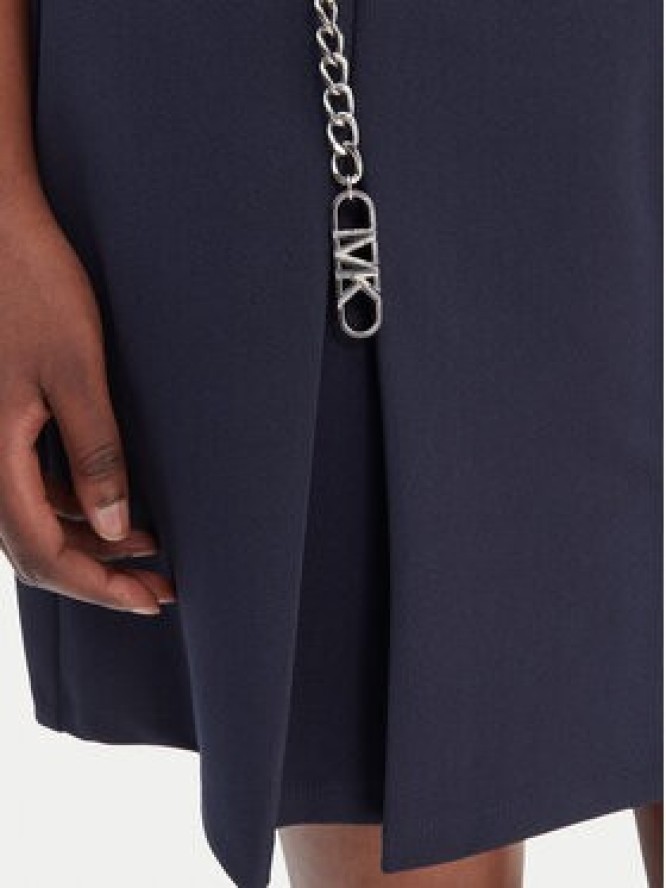 MICHAEL Michael Kors Sukienka koszulowa MR683BX667 Granatowy Regular Fit