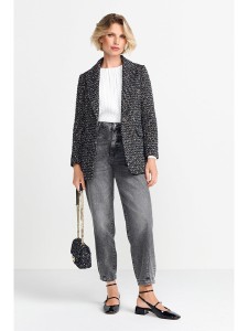 Rich & Royal Blezer w kolorze granatowym ze wzorem rozmiar: 36