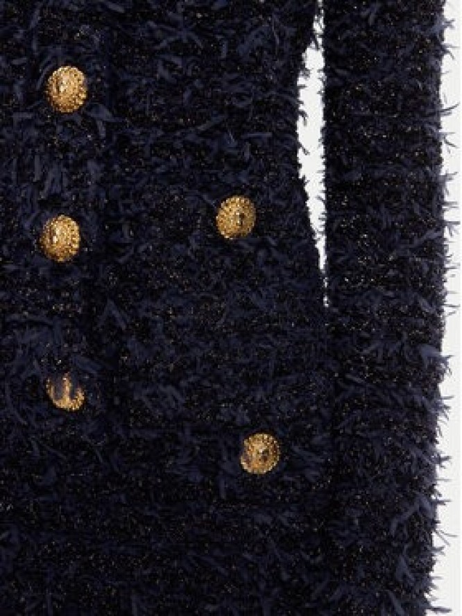Balmain Kardigan DF0SK249KH74 Granatowy Regular Fit