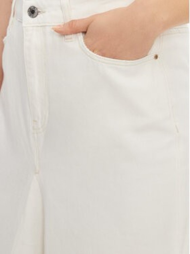 Guess Spódnica ołówkowa W5GD95 D5N92 Biały Regular Fit