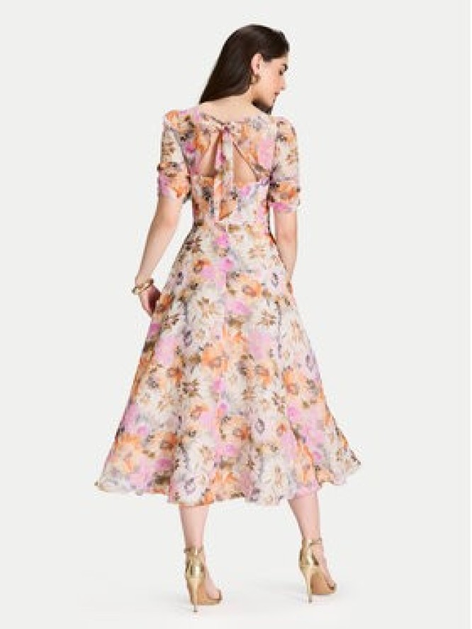 Swing Sukienka koktajlowa 5AJ02300 Kolorowy Regular Fit