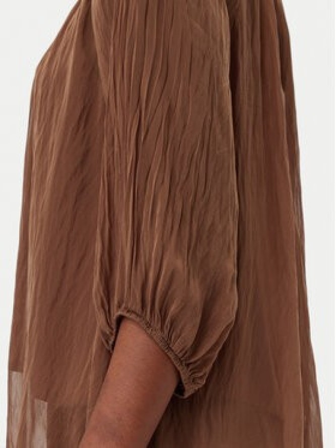 ViCOLO Bluzka TD0020 Brązowy Loose Fit