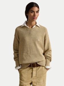 Polo Ralph Lauren Sweter 211A96252001 Beżowy Relaxed Fit