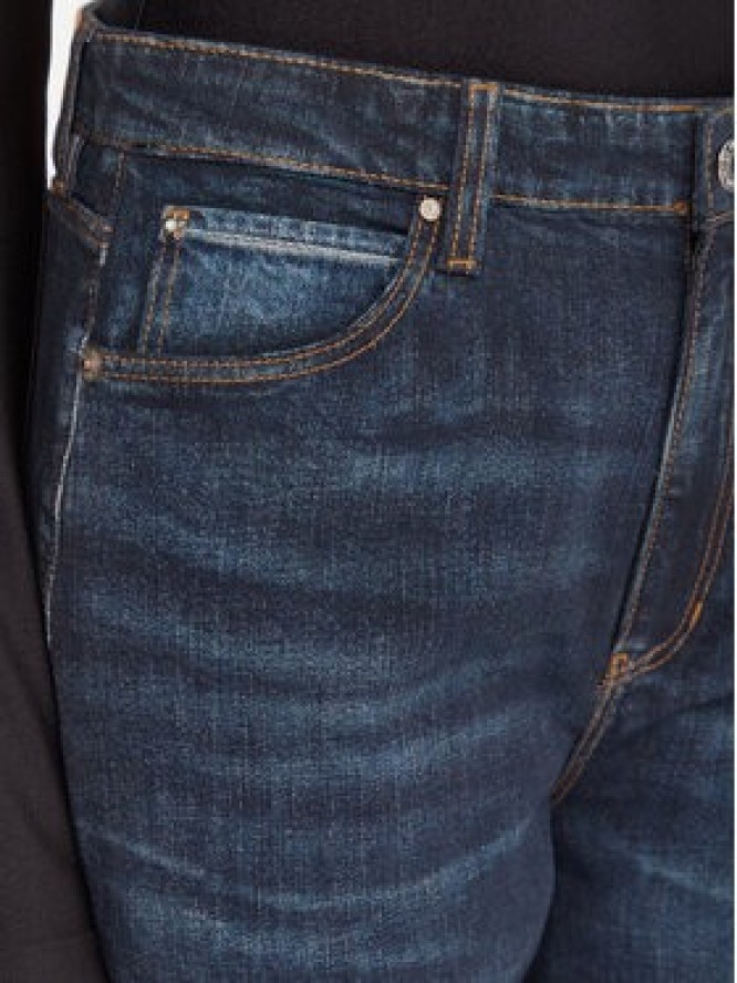 Guess Jeansy W5YA1A D0213 Granatowy Wide Leg