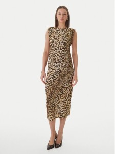 LOLA CASADEMUNT Sukienka codzienna LS2616152 Brązowy Regular Fit