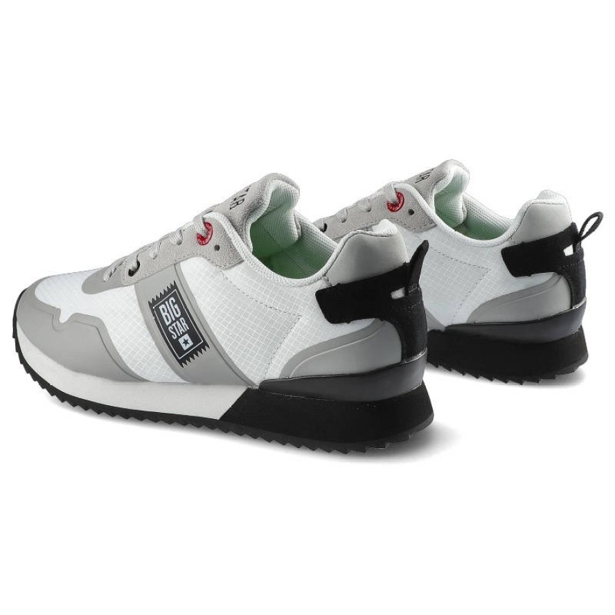 Białe Sneakersy Big Star Damskie Modne Półbuty