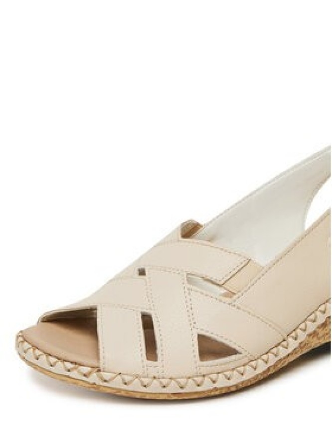 Rieker Sandały 66189-60 Beżowy