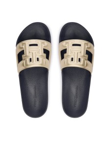 Tommy Hilfiger Klapki Th Pool Slide FW0FW09613 Złoty