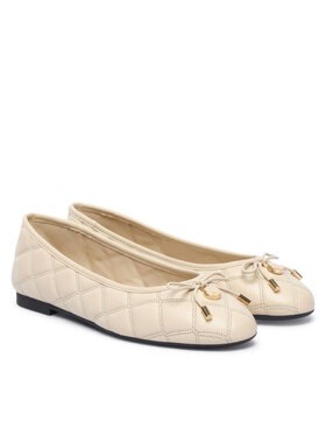Tommy Hilfiger Baleriny Charm Quilted Ballerina FW0FW09503 Beżowy jasny