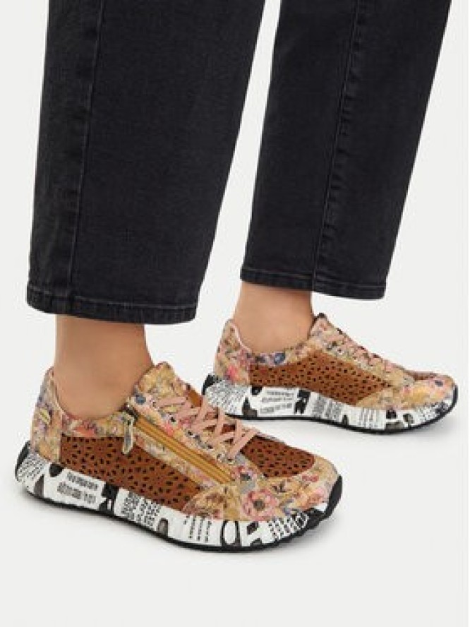 Laura Vita Sneakersy Burton 47 Brązowy