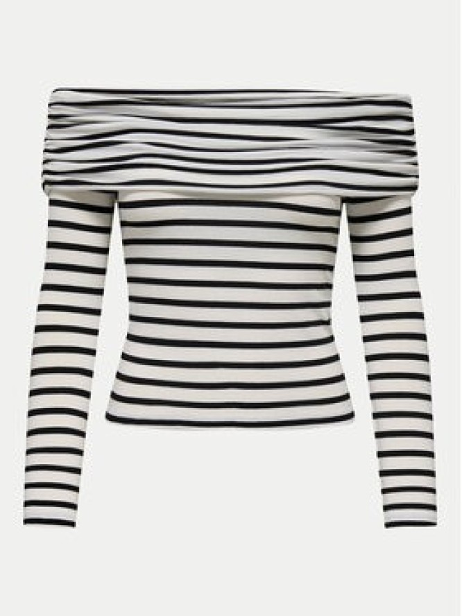 ONLY Bluzka Glamour 15339759 Biały Slim Fit