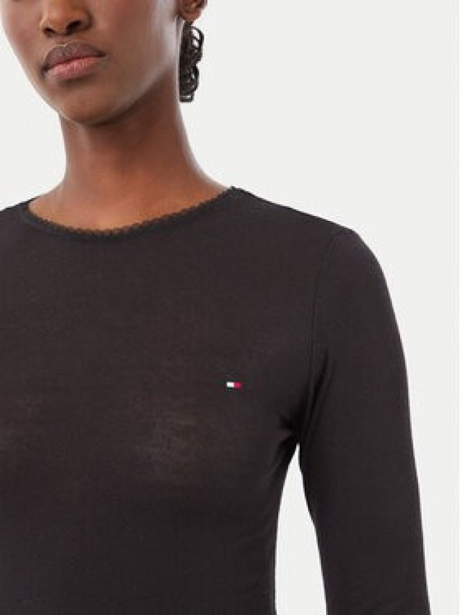 Tommy Hilfiger Bluzka UW0UW06611 Czarny Slim Fit