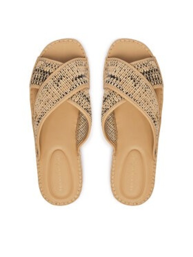Tommy Hilfiger Klapki Raffia TH FW0FW09139 Beżowy