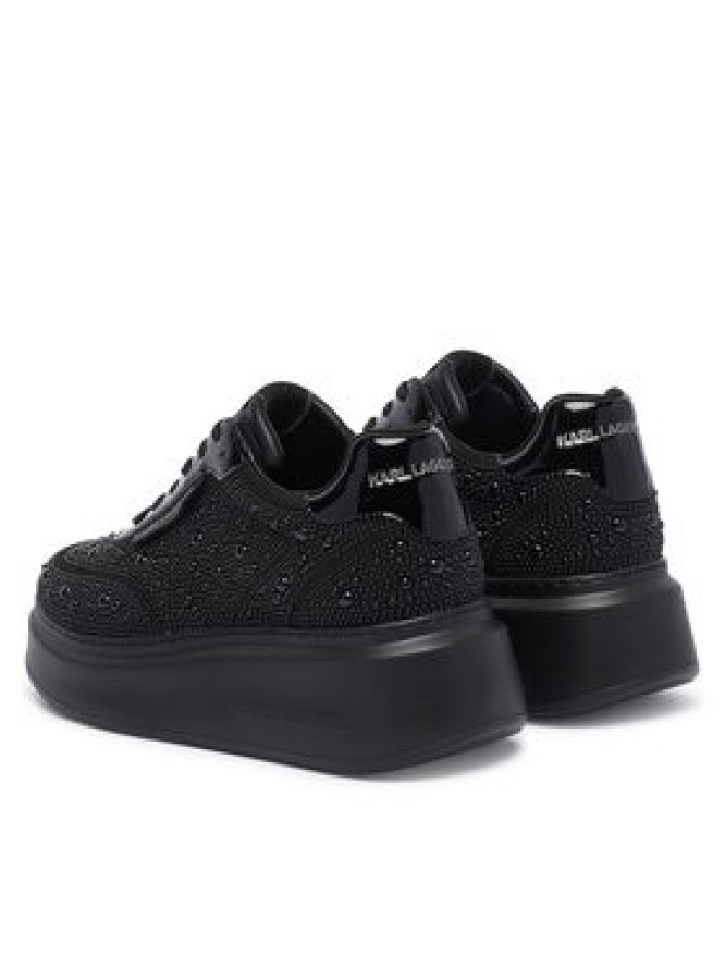 KARL LAGERFELD Sneakersy Anakapri Pearl Krust KL63523 Czarny