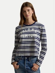 Polo Ralph Lauren Bluzka 211B17804001 Granatowy Regular Fit