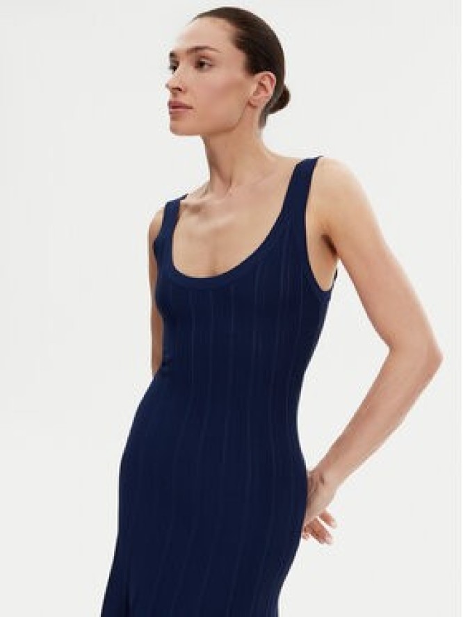 Silvian Heach Sukienka dzianinowa GPP25016VE Granatowy Regular Fit