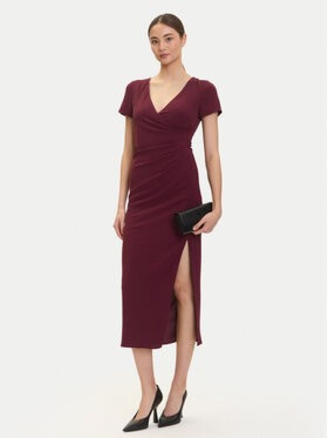 Armani Exchange Sukienka dzianinowa XW000665 AF10872 UA343 Bordowy Regular Fit