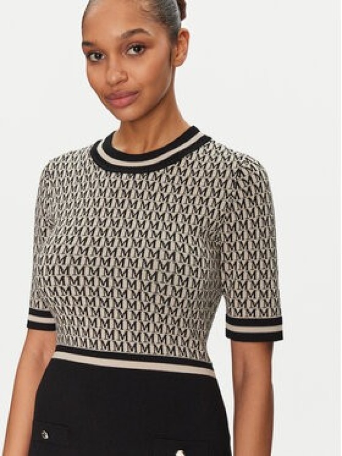 Morgan Sukienka dzianinowa 251-RMESTEM Beżowy Slim Fit